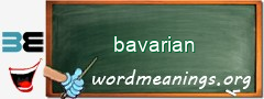 WordMeaning blackboard for bavarian